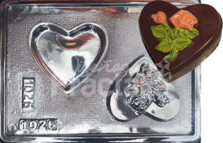 Molde Cofre corazon rosa