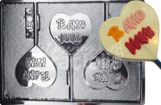 Molde Corazones te amo mami x3