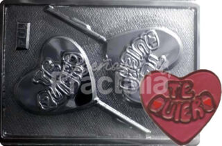 Molde Corazón te quiero x2