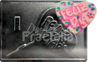 Molde corazon feliz dia x1