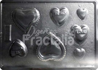 Molde Cofre de corazon