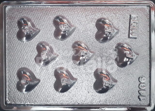 Molde Corazones abc 2