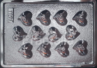 Molde Corazones abc 3