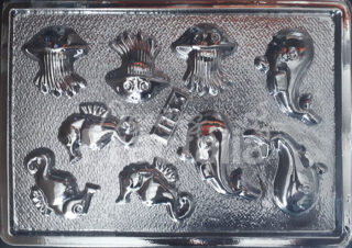 Molde Pulpo ballena y caballito