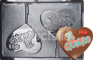 Molde Corazon te quiero x2