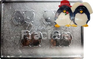 Molde Pinguinos Matrimonio