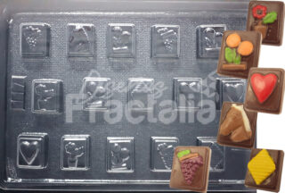 Molde bombón rectángulo surtidos