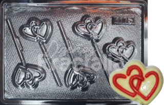 Molde Corazones entrecruzados