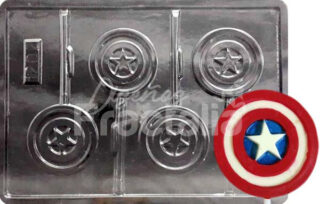 Molde Personajes Escudo capitan america