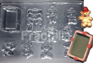 Molde Cofre con osos