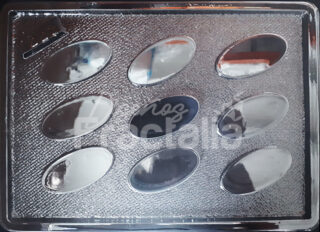 Molde Ovalos Planos x9