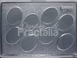 Molde Ovalos Planos x8