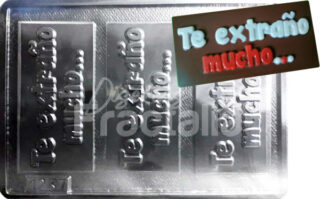 Molde Tarjeta te extrano mucho