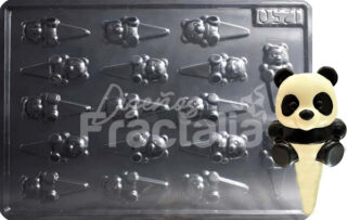 Molde Topper Cupcake Oso Panda