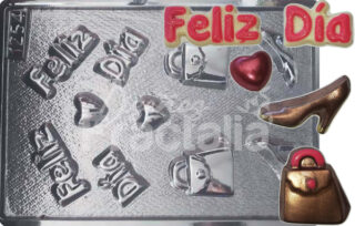 Molde Feliz dia carteras y tacones