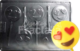 Molde Emoticón enamorado