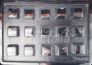 Molde Bombon cuadrado (hueco)