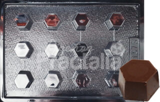 Molde Bombon hexagonal
