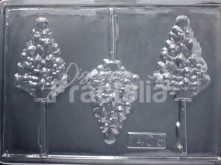 Molde arbol de navidad con bolas