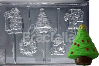 Molde colombinas navidenas