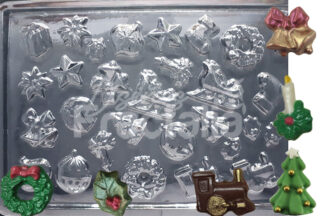 Molde apliques navidenos