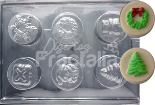 Molde chocooreo navidena