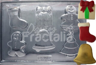 Molde chocolates navidenos