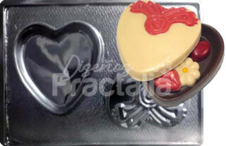 Molde Estuche de corazón