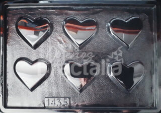Molde corazones biselados