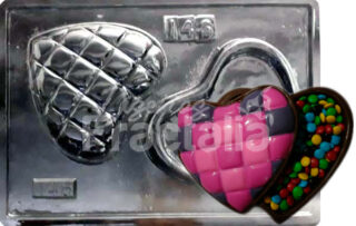 Molde Estuche de corazon