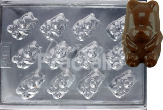 Molde Ositos escandalosos sentados