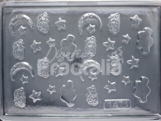 Molde apliques Nubes, estrellas, lunas