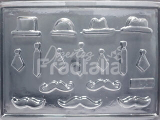 Molde Apliques fresa Mostachos