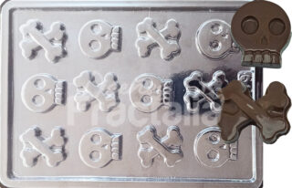 Molde calavera y huesos