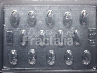 Molde Huevos de pascua lisos y con cinta