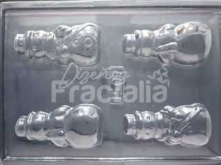 Molde mono de nieve 3d