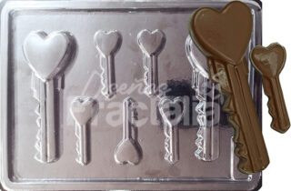 Molde llaves corazon