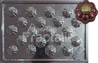 Molde flores bombones