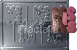Molde chupetas kiss