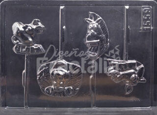 Molde Personajes madagascar