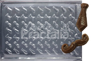 Molde apliques corbatas, corbatines y mostachos