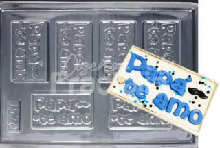 Molde tarjetas: Papa te amo