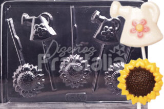 Molde Girasoles y regadera de plantas