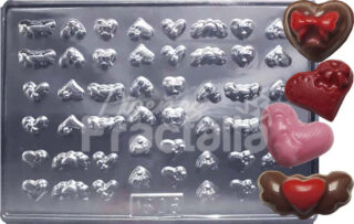 Molde Apliques Corazones