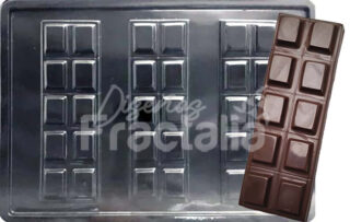 Molde Barra de Chocolate x 10 Pastillas