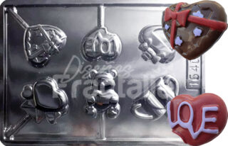 Molde Oso corazones surtidos