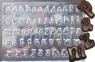 Molde abecedario letras pequeñas redondeadas