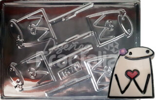 Molde meme flork enamorada x4