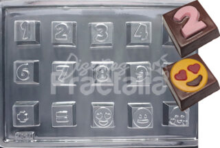 Molde números Cuadrados