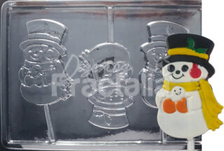 Molde Muneco de nieve plano